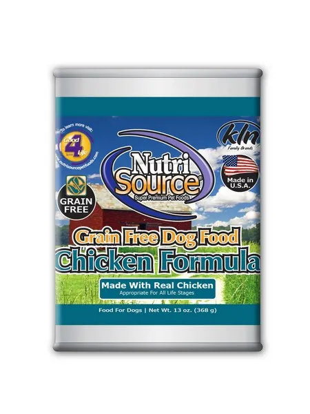 12/13 oz. Nutrisource Grain Free Chicken Dog Cans - Health/First Aid
